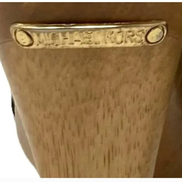 Michael Kors Black Huarache Leather Slingback Peep Toe Platform Sandal  Size 9 - Picture 9 of 9